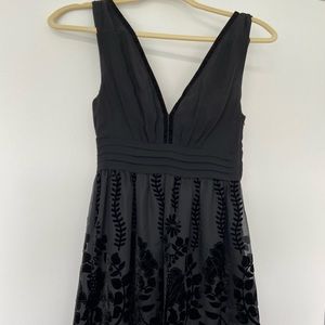 Chic black cocktail dress